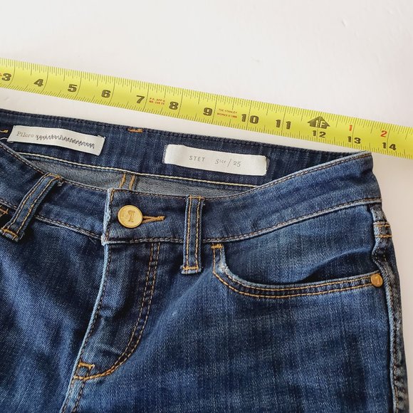 ANTHRO PILCRO Stet Cropped Flare Blue Jeans - Picture 7 of 10